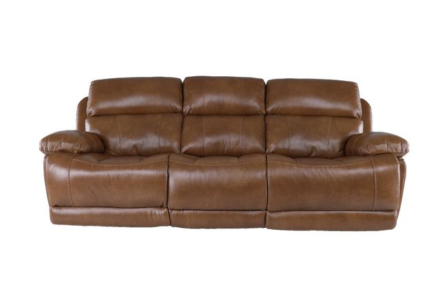 ITEM #: 77077  Cowboy Saddle Leather Power Sofa with Headrest-2
