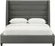 TOV Furniture Koah Grey Queen Velvet Bed-3