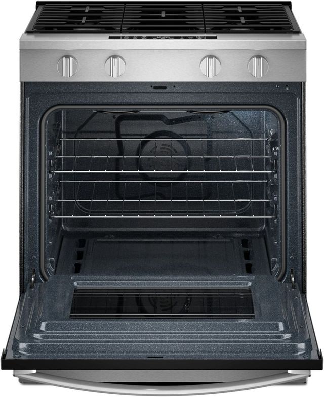 Whirlpool® 30'' Stainless Steel Smart Slide-In Gas Range with Air Cooking Technology and Steam Clean-1