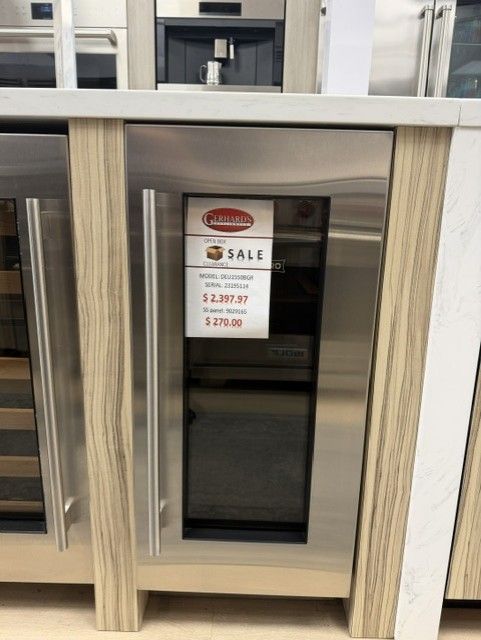 Sub-Zero® Designer Series 15" Panel Ready Right Hinge Undercounter Beverage Center with Glass Door-0