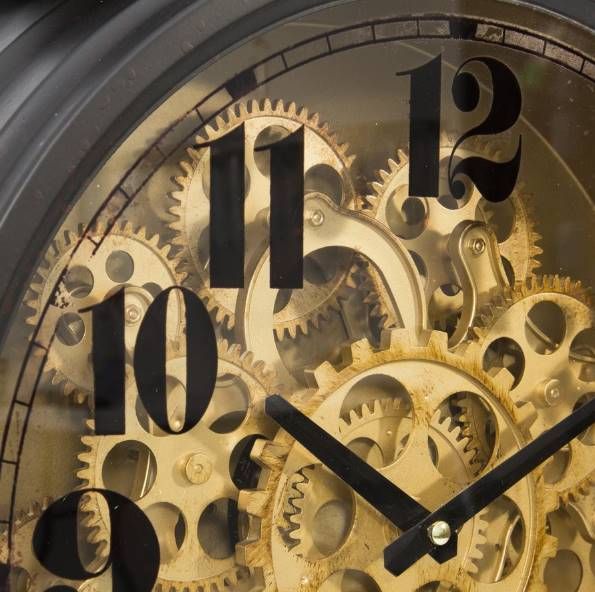 YHD Black/Brass Table Clock-3