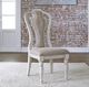 Liberty Furniture Magnolia Manor Antique White/Ivory Splat Back Upholstered Side Chair-1