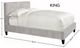 Parker House® Jody Porcelain King Upholstered Panel Bed-2