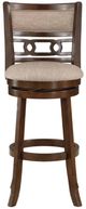 New Classic® Home Furnishings Gia Brown/Cherry Swivel Bar Stool-2
