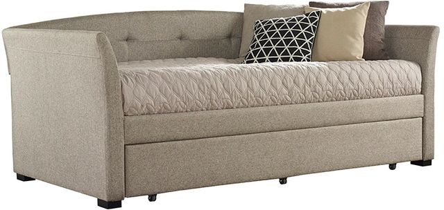 HH2 Home Morgan Natural Herringbone Twin Youth Daybed with Trundle-0
