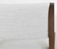 International Furniture Direct Zaphiro Lacquer Brown/White Upholstered Dining Side Chair-5