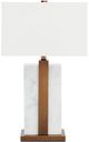Currey & Company Catriona Antique Brass/White Table Lamp-2