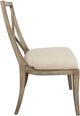 Riverside Furniture Sophie Natural/White X-Back Upholstered Dining Side Chair-2