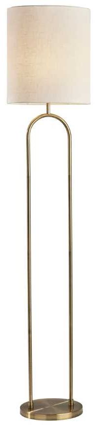 Adesso® Joey Antique Brass Floor Lamp-0