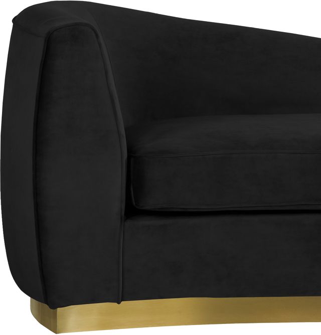 Meridian Furniture Julian Black/Gold Velvet Chaise-2
