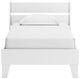 Signature Design by Ashley® Socalle Matte White Youth Twin Panel Platform Bed-2