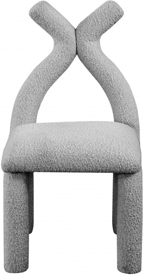 Meridian Furniture Xena Gray Upholstered Dining Side Chair-1