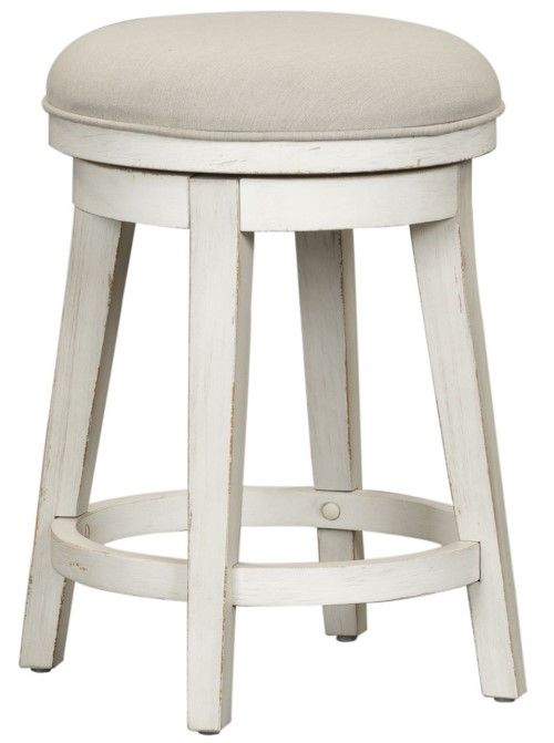 Liberty Furniture Modern Farmhouse 4-Piece Flea Market White/Gray Console Bar Set-3
