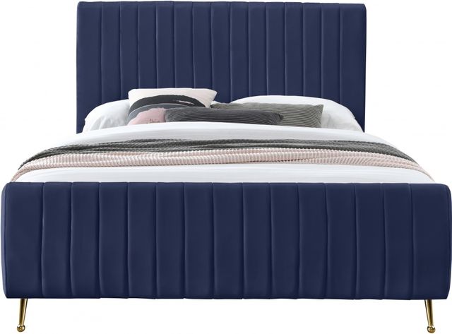 Meridian Furniture Zara Navy Full Bed-1
