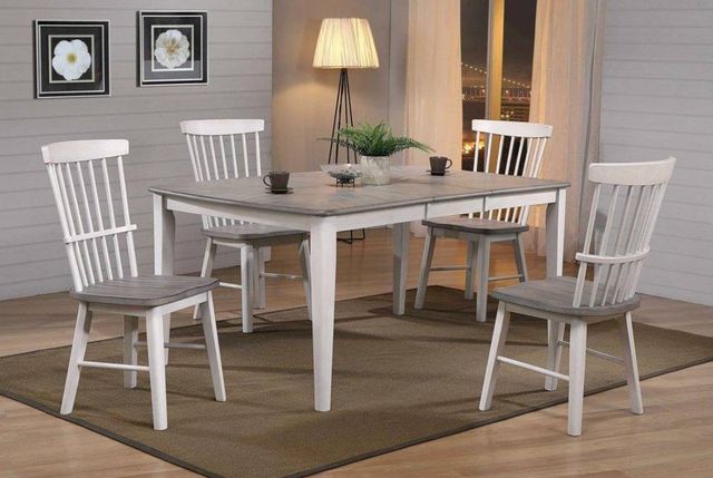 Urban Styles Furniture Newark Smoke Gray Dining Table with Almond Base-2