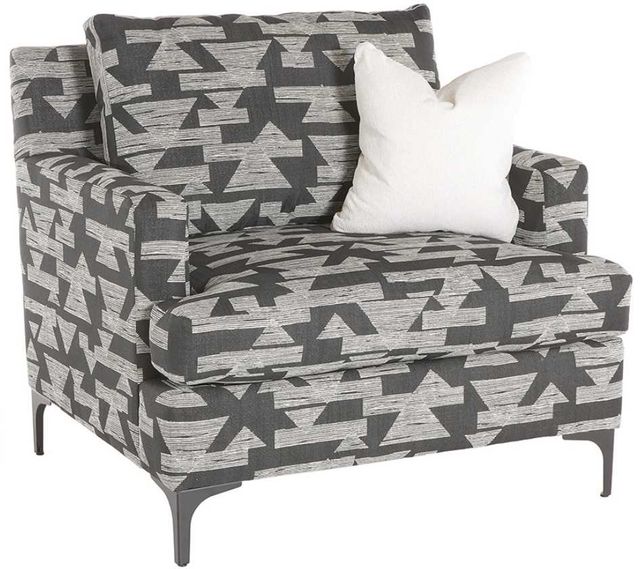 Marshfield Furniture Carmen Black/Gray Chair and a Half-0