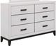 Global Furniture USA Kate Foil White Dresser-0