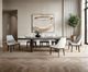 Furniture of America® Morden 2-Piece Dark Walnut/Off-White Upholstered Side Chair-2