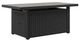 Signature Design by Ashley® Beachcroft Black/Light Gray Aluminum/Resin Outdoor Fire Pit Table-0