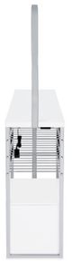Coaster® Risley Chrome/Glossy White Bar Cabinet with LED-4