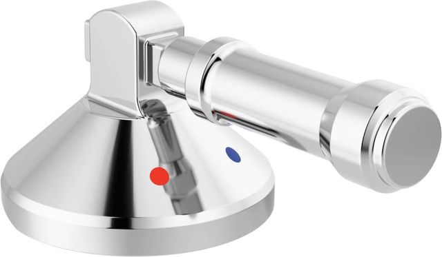 Delta Broderick® Lumicoat® Chrome 3-Hole Roman Tub with Hand Shower - Handle Kit-Lever-0