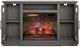 Bell'O® Brooke Crete Oak Media Stand with Electric Fireplace Insert-2