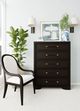 Riverside Furniture Lydia Dark Cabernet Five Drawer Chest-1