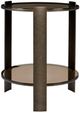 Uttermost® Hanson Bronze and Dark Glass Side Table-0