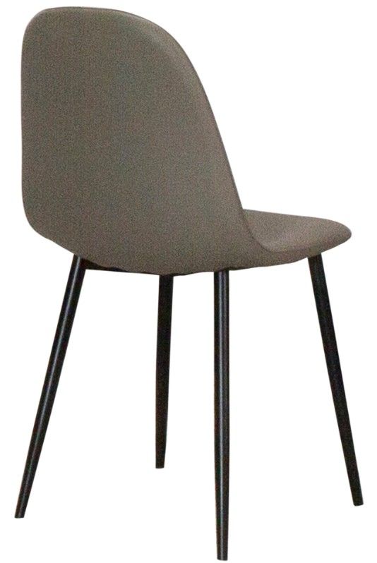 Cramco Leah Matte Black/Mocha Dining Side Chair-3