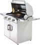 Induction Hardware 36" Stainless Steel Outdoor Built-In Induction Griddle with Cart-1