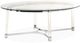 Elements International Lucinda Glass Top Coffee Table with Clear Base-2