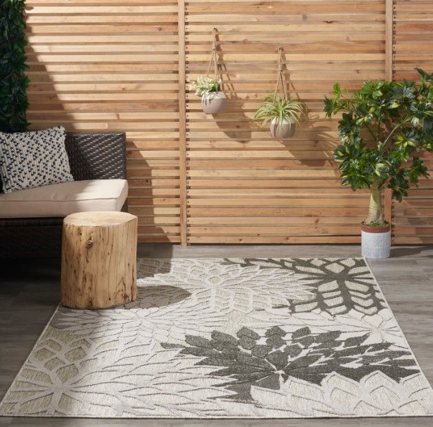 Nourison Home™ Aloha Silver Gray 5'x8' Area Rug-1