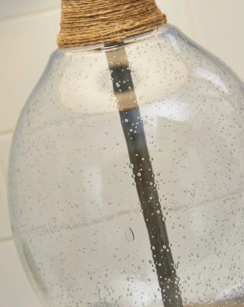 Signature Design by Ashley® Clayleigh 2-Piece Clear/Brown Table Lamp Set-2