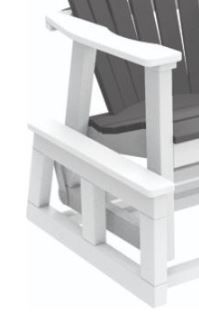 Seaside Casual Adirondack Shellback Single Glider-1