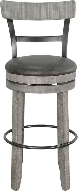Sunny Designs™ Alpine Gray 30" Swivel Bar Stool-2