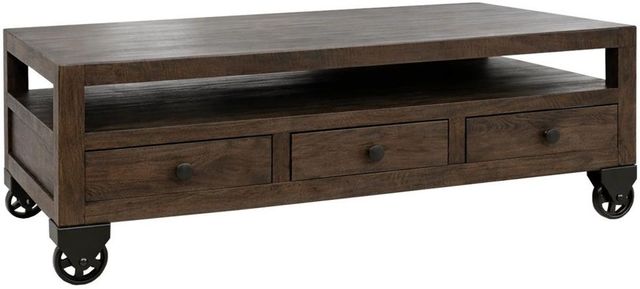International Furniture Direct Oslo Black Cocktail Table-0