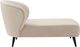 TOV Furniture Maliah Beige Pleated Velvet Settee-2