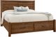 Artisan & Post by Vaughan-Bassett Cool Rustic Amber California King Storage Plank Bed-0