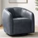 Parker House® Como Renaissance Blue Swivel Glider Accent Chair-1