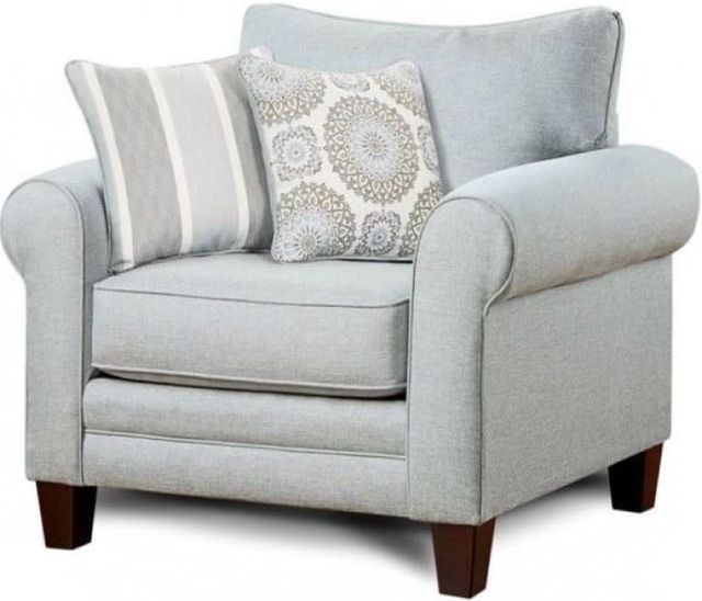 Fusion Furniture Grande Mist Grey Chair and a Half-1