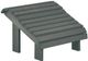 C R Plastic Slate Gray Premium Footstool-0