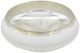 A & B Home Silver/White Bowl-1