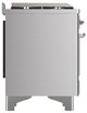 Ilve® Majestic III 40" Stainless Steel Pro Style Dual Fuel Natural Gas Range with Triple Glass Door and Chrome Trim-3