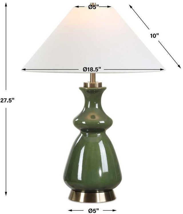 Uttermost® Green Thumb Moss Green Table Lamp-2