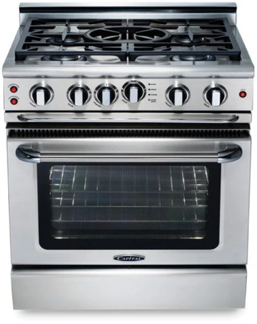 Capital Cooking™ Precision™ 30" Stainless Steel Freestanding Gas Range-0