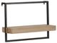 A & B Home 2-Piece Black/Brown Wall Shelf Set-1