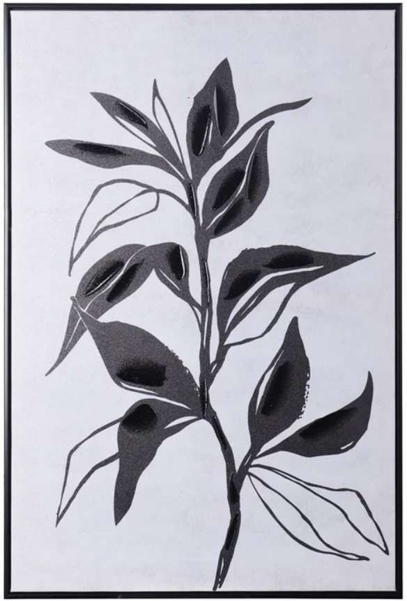 Stylecraft Charcoal Shadow II Black/White Wall Art -0