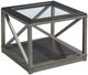 Hammary® Jupiter Glass Top Bunching Cube Cocktail Table with Smoky Brown Base-0
