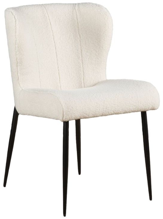 Home Trends & Design Jennifer White Dining Chair-0