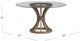 Bassett Mirror Sheffield Glass Top Dining Table with Weathered Natural Base-2
